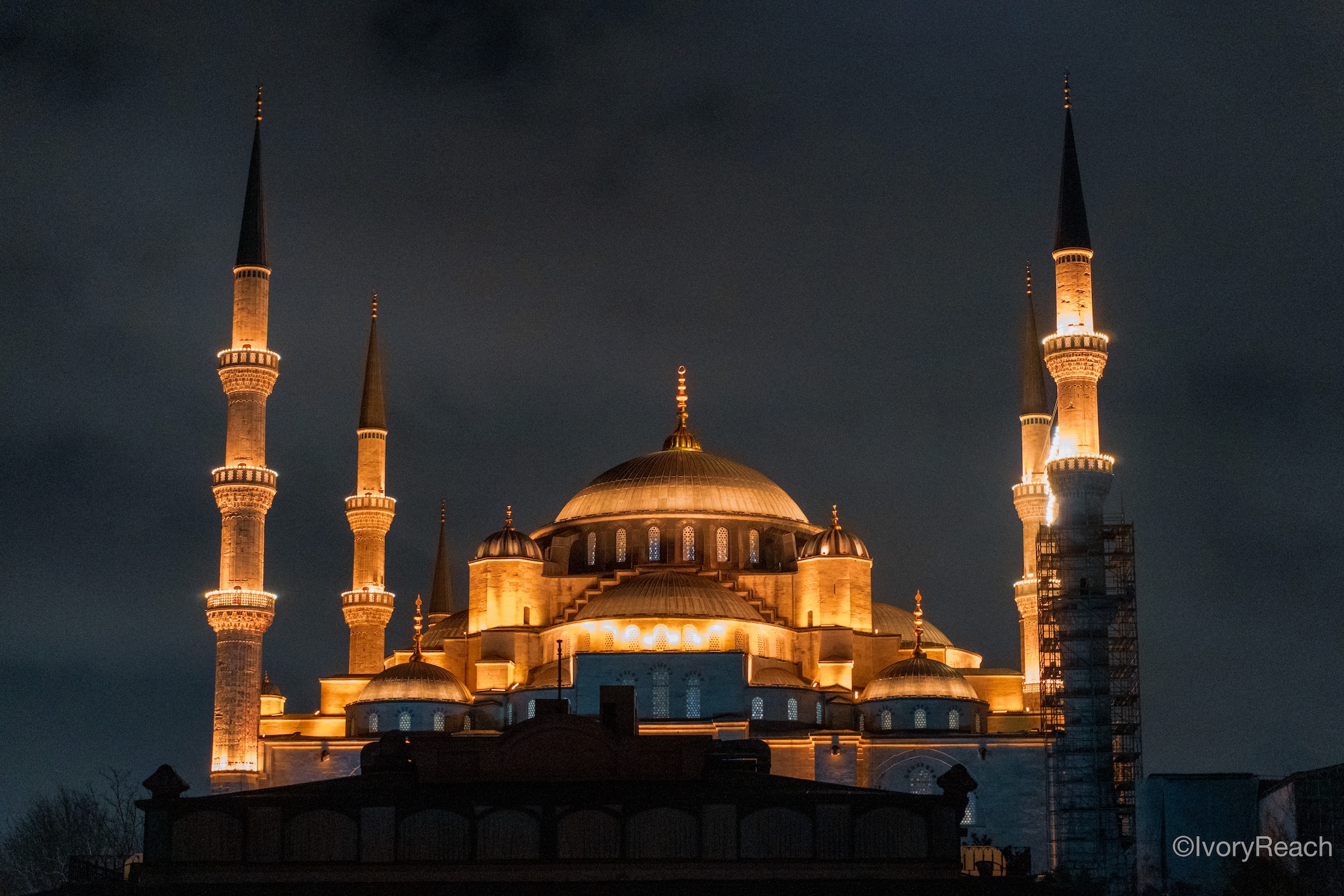Blue Mosque at night, Istanbul